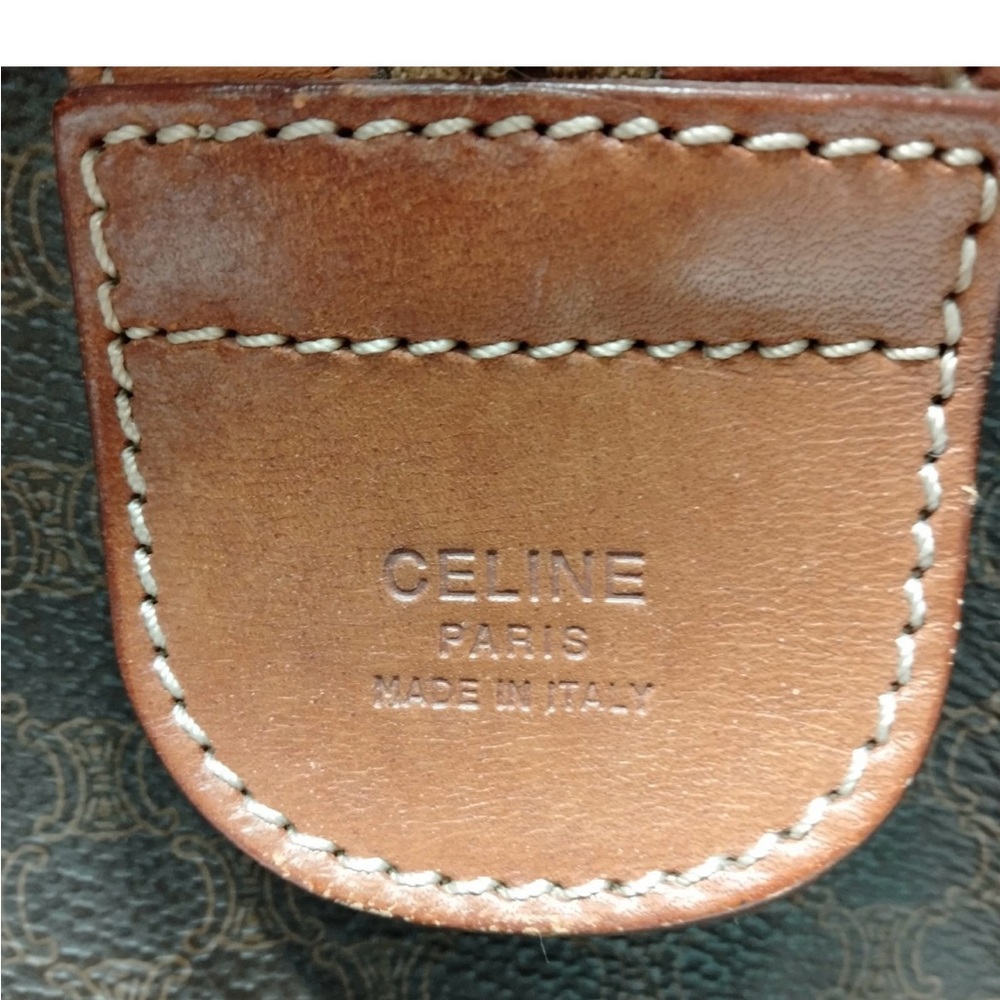 AUTHENTIC CELINE Boston bag Brown Leather Duffel Bag - Picture 6 of 7